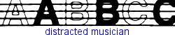 Distracted musician   89K (2003-01-22)
