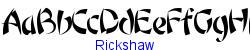 rickshaw font